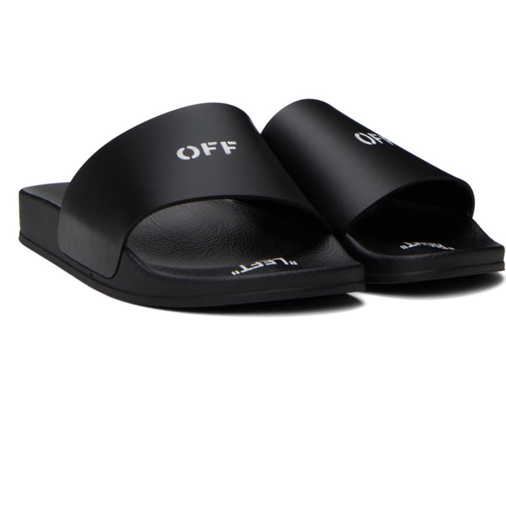 Off-white Stamp Slides Black